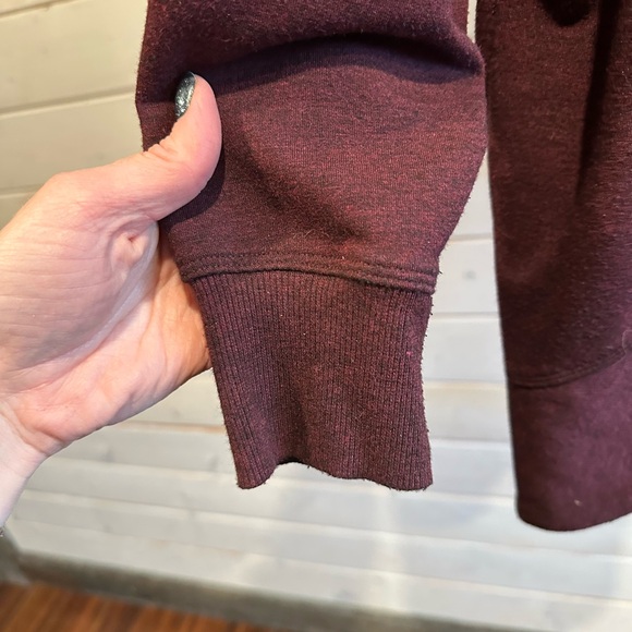 Hyba | Maroon Long Sleeve Open Cardigan - Picture 5 of 11